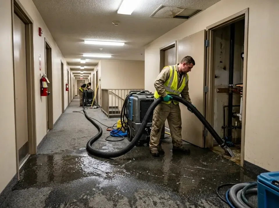 multi-unit-apartment-hallway-f-005 — frequently asked questions, Emergency Burst Pipe Water Extraction & Removal in North Ka…